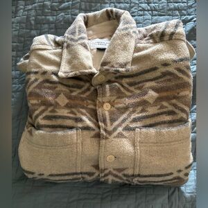 American Eagle Outfitters Beige Patterned Jacket